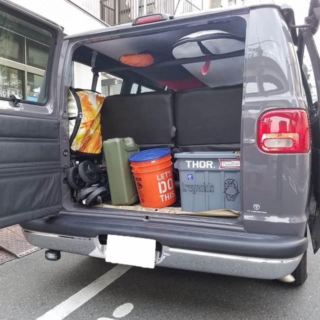 ダッジラムバン専用 車内キャリア2本セット