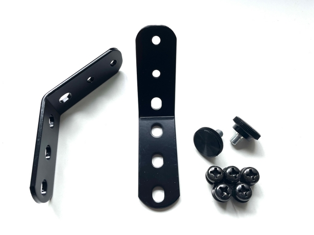 幅広 くの字延長ステー ネジ切りあり (2枚 / 1セット) 