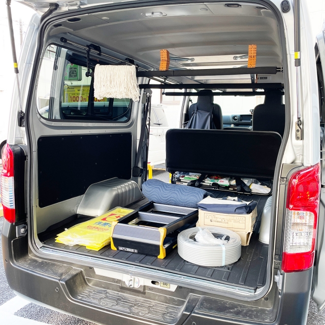 NV350 キャラバン DX サイドバー&スライドバー3本セット 車内キャリア