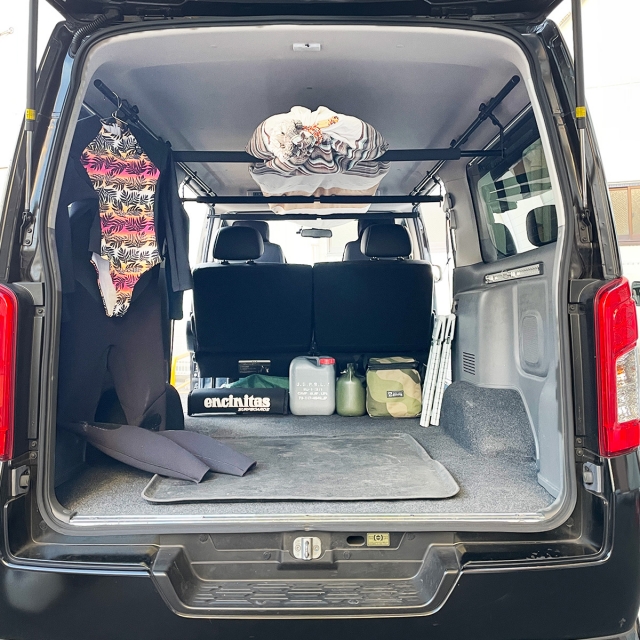 NV350 キャラバン GX サイドバー&スライドバー3本セット 車内キャリア