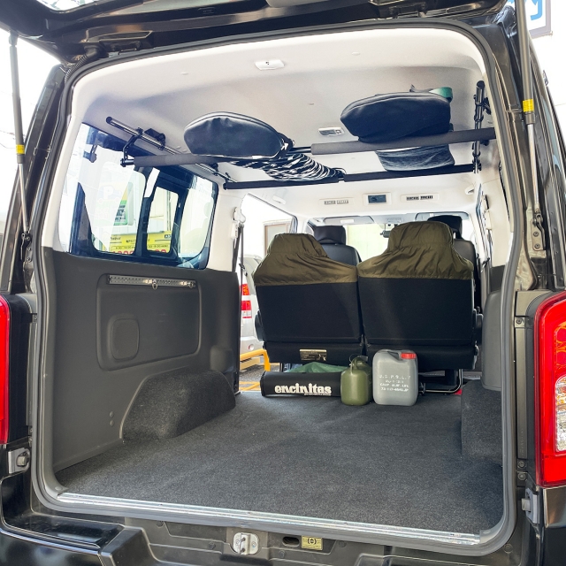 NV350 キャラバン GX サイドバー(ショート)&スライドバー2本セット 車内キャリア